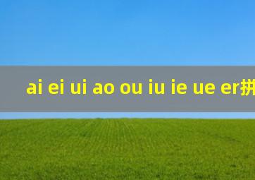 ai ei ui ao ou iu ie ue er拼读